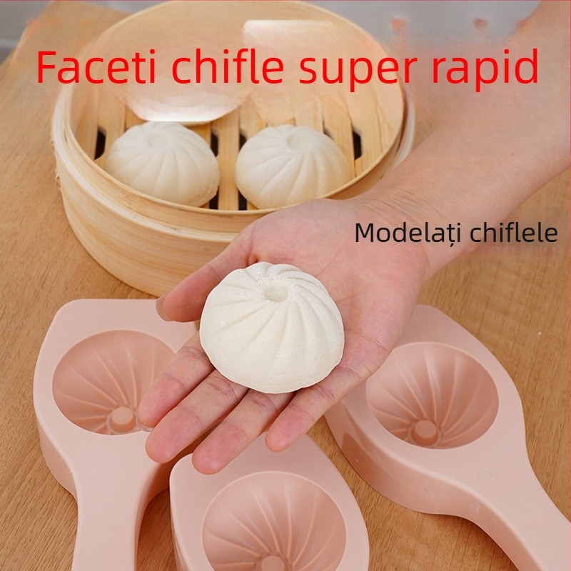 Formă manuală pentru chifle la abur, cu formă neregulată, material PP, pentru aluat de chifle la abur și umpluturi de fasole și legume