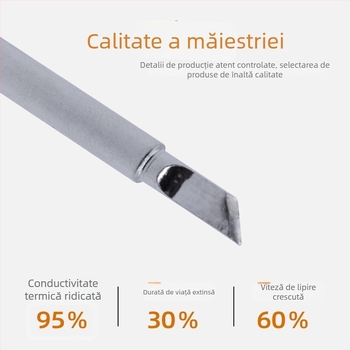 Vârfuri de lipit din seria 900M — cupru pur, încălzire internă, compatibile cu stația 936, set de 5 sau 12 vârfuri