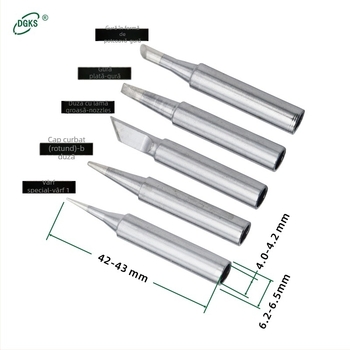 Vârfuri de lipit din seria 900M — cupru pur, încălzire internă, compatibile cu stația 936, set de 5 sau 12 vârfuri