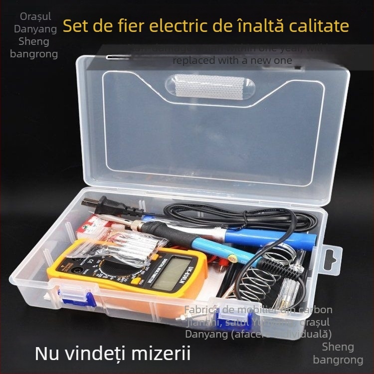 Set de lipit cu încălzire internă, pentru reparații ale electronicelor casnice, temperatură reglabilă, putere mare