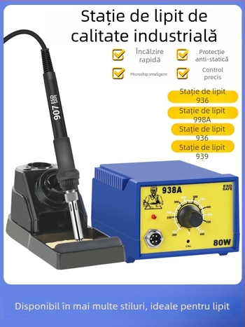 936 Set stație de lipit cu control al temperaturii de 60W, fără plumb, anti-static, pentru reparări telefoane mobile
