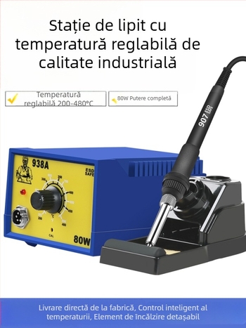 936 Set stație de lipit cu control al temperaturii de 60W, fără plumb, anti-static, pentru reparări telefoane mobile