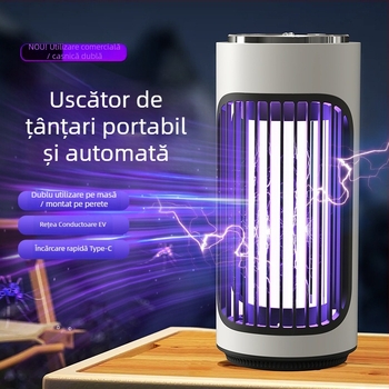 Kailiya Lampă pentru eliminarea țânțarilor cu baterie încorporată – Desktop sau montare pe perete, până la 10 m², timp de încărcare 1–3 ore, șoc electric