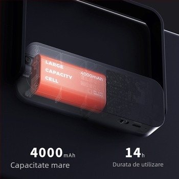 Lampă portabilă pentru țânțari cu tub UV, acoperire 11–20 m², 1800V tensiune rețea, baterie încorporată 3000–4000 mAh, autonomie >12h