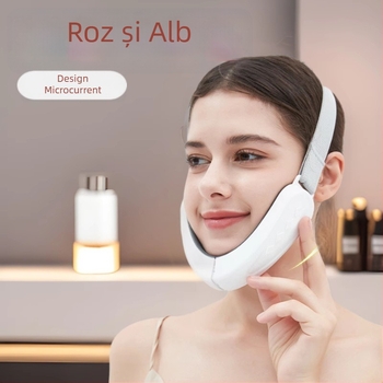 Masaj facial cu EMS curent micro pentru subțierea feței, dispozitiv tip mască, carcasă din plastic