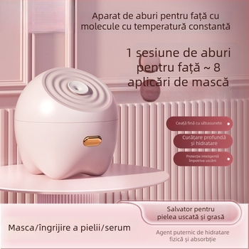 Aparat de abur facial cu abur cald pentru hidratare profundă – pulverizare nano, pentru uz casnic