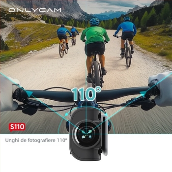 Cameră de acțiune pentru cască cu 2.7K, Wi-Fi, vizualizare din prima persoană, ecran LCD de 1.5 inch, microSD