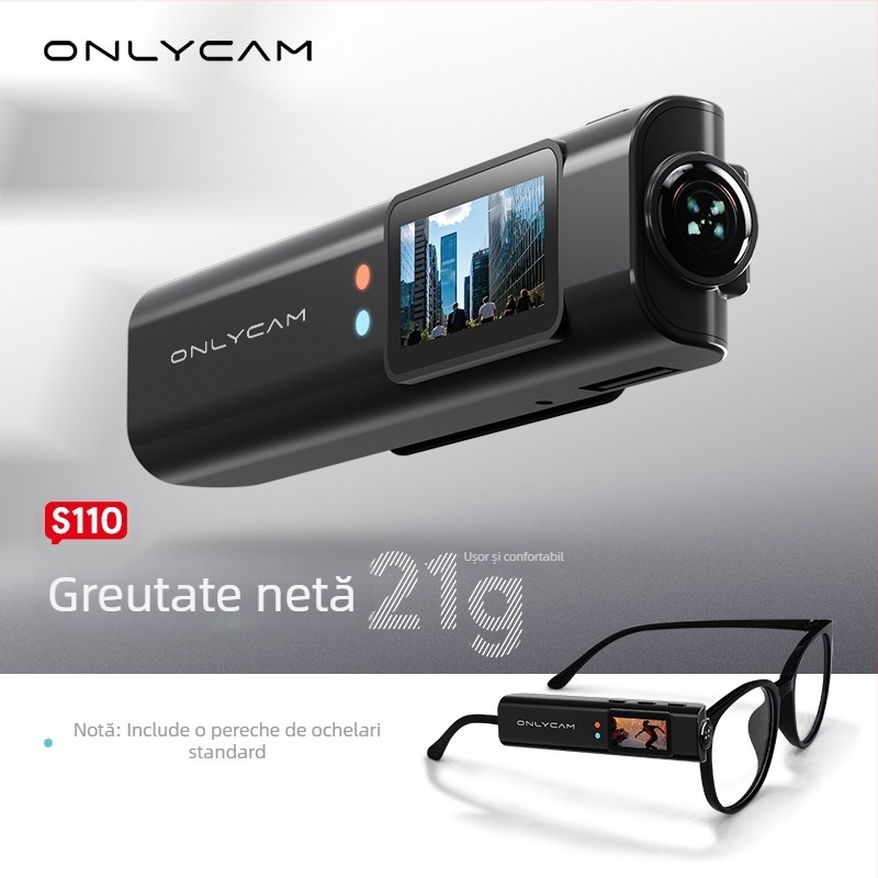 Cameră de acțiune pentru cască cu 2.7K, Wi-Fi, vizualizare din prima persoană, ecran LCD de 1.5 inch, microSD