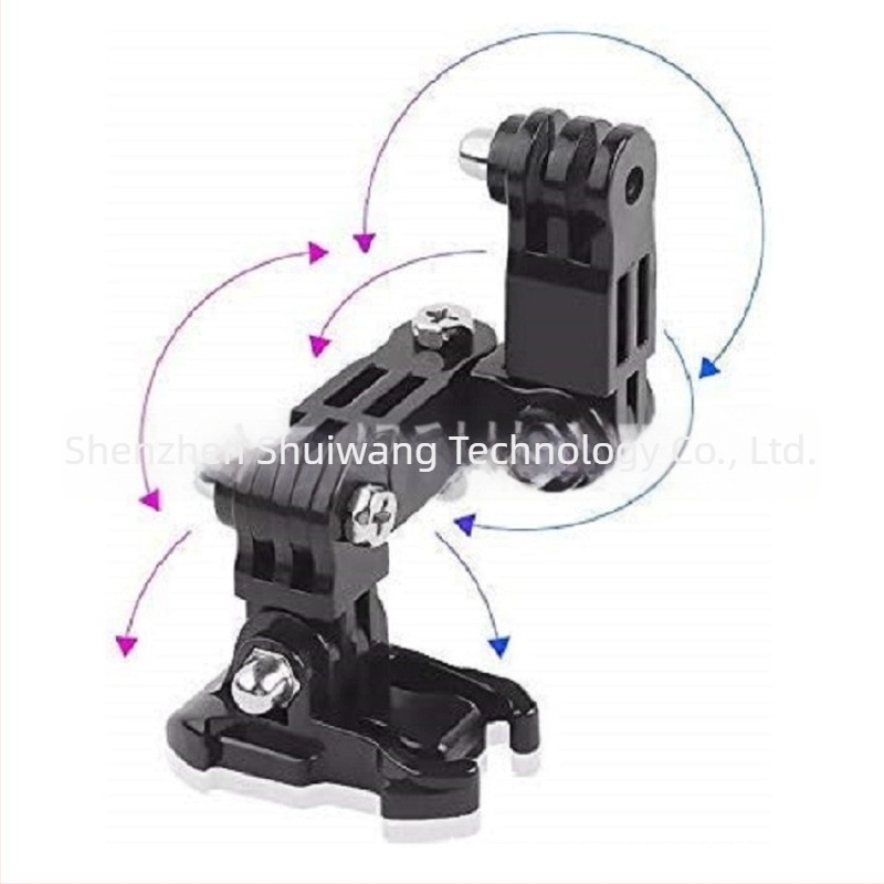 Kit montaj bărbie pentru cască — model universal, compatibil cu GoPro HERO9/10/11 și alte camere sportive