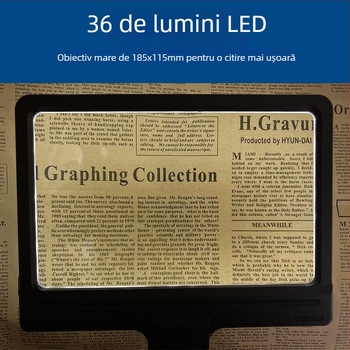 Suport pentru telefon cu lupă Fresnel pentru birou, lupă detașabilă pentru mână, model F8913T, marcă Star