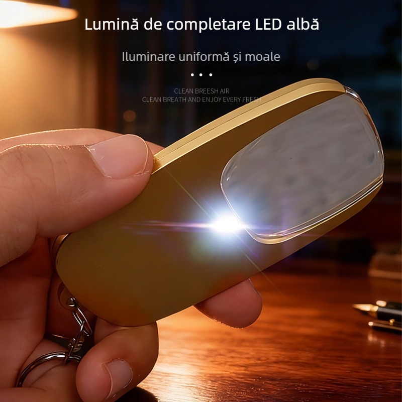 Lupa LED cu încărcare USB, breloc portabil WG144
