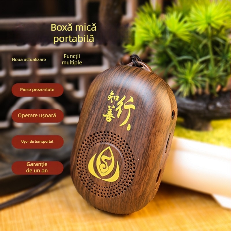 Player Bluetooth pentru muzică, cu slot pentru card, portabil pentru ascultare acasă, sunet HD, butoane digitale și ecran