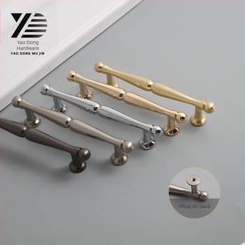Yaodong 2092 Mâner pentru ușă de dulap — aliaj de zinc, acoperire electroplată, hardware mobilier modern minimalist