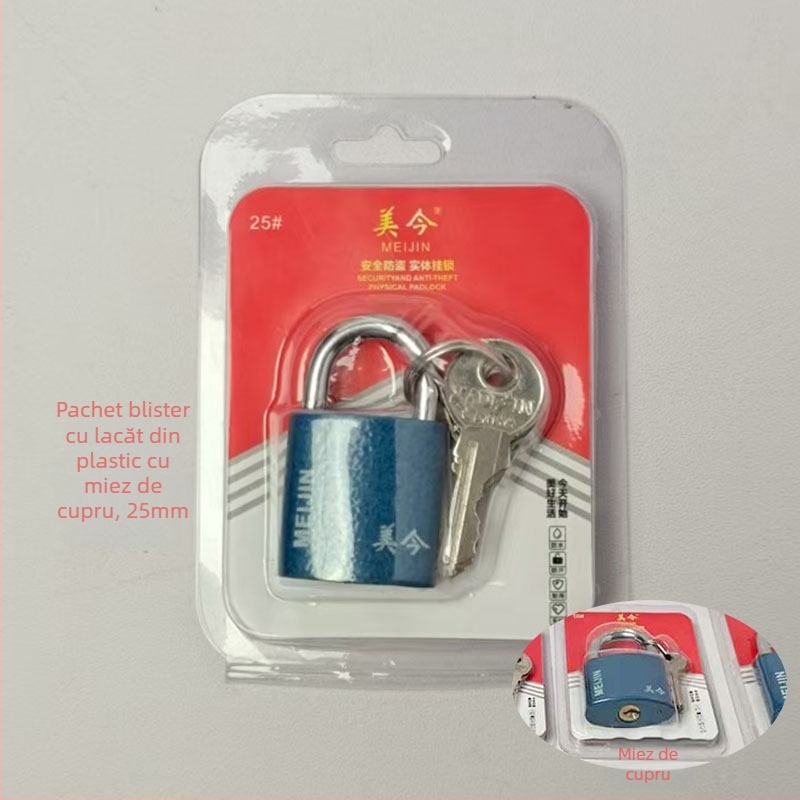Padlock pentru dulapuri, sertare și uși — fier, lacăt casnic, stil modern minimalist