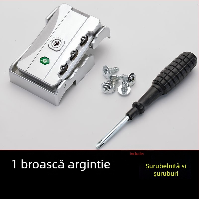 Accesoriu pentru blocarea bagajelor, cu clemă tip card – material ABS, număr produs 1001618271, primăvara 2025, accesorii pentru bagaje, stil elegant pentru femei mature