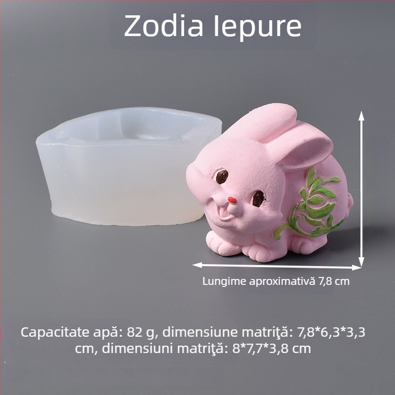 Formă din silicon pentru torturi zodiacale — formă neregulată, pentru coacere, stil nou chinezesc