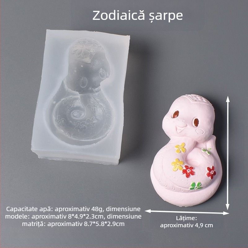 Formă din silicon pentru torturi zodiacale — formă neregulată, pentru coacere, stil nou chinezesc