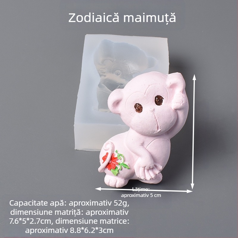 Formă din silicon pentru torturi zodiacale — formă neregulată, pentru coacere, stil nou chinezesc