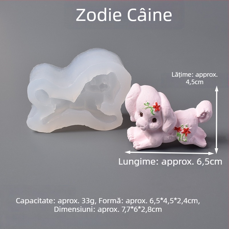 Formă din silicon pentru torturi zodiacale — formă neregulată, pentru coacere, stil nou chinezesc