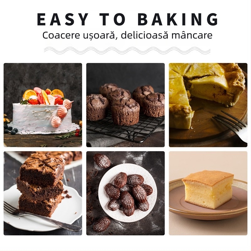 Formă pentru prăjituri din oțel cu carbon înalt, rotundă, antiaderentă, cu fund detașabil