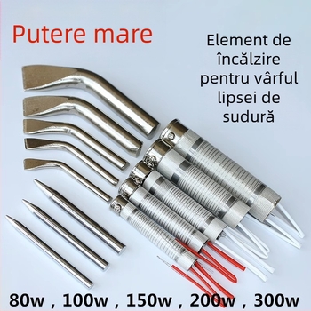 Cap de lipit fără plumb – vârf în unghi și vârf ascuțit, placare cu cupru electroplată, până la 300W, interval de temperatură 480°C