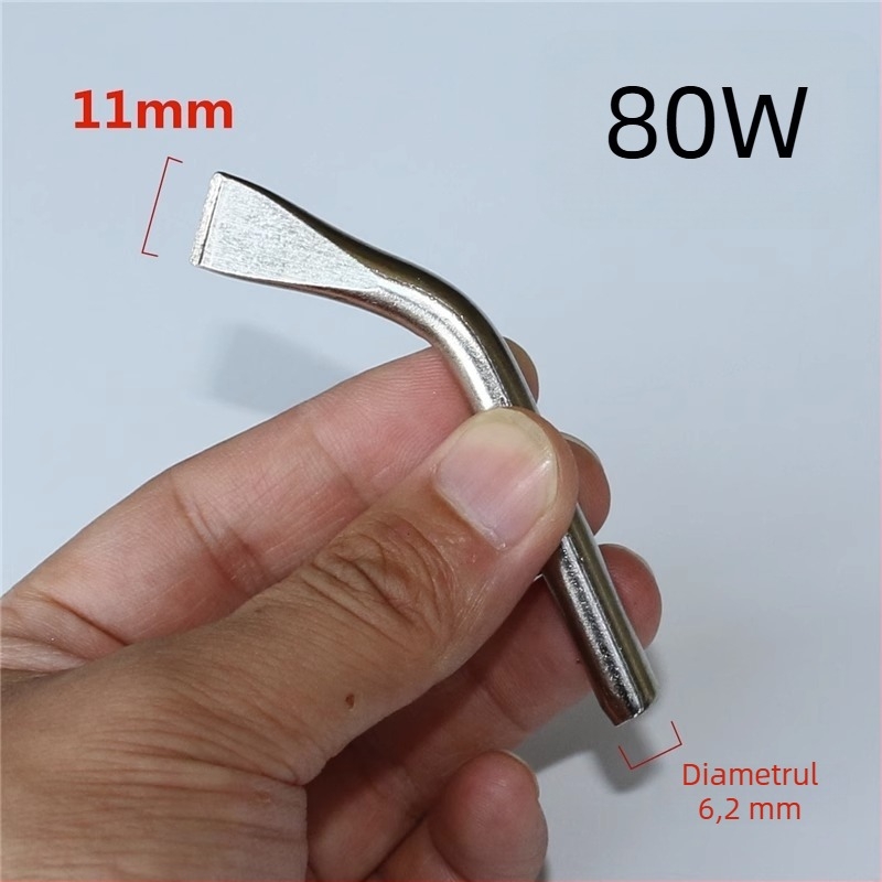 Cap de lipit fără plumb – vârf în unghi și vârf ascuțit, placare cu cupru electroplată, până la 300W, interval de temperatură 480°C