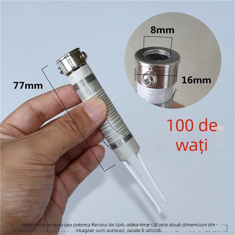 Cap de lipit fără plumb – vârf în unghi și vârf ascuțit, placare cu cupru electroplată, până la 300W, interval de temperatură 480°C