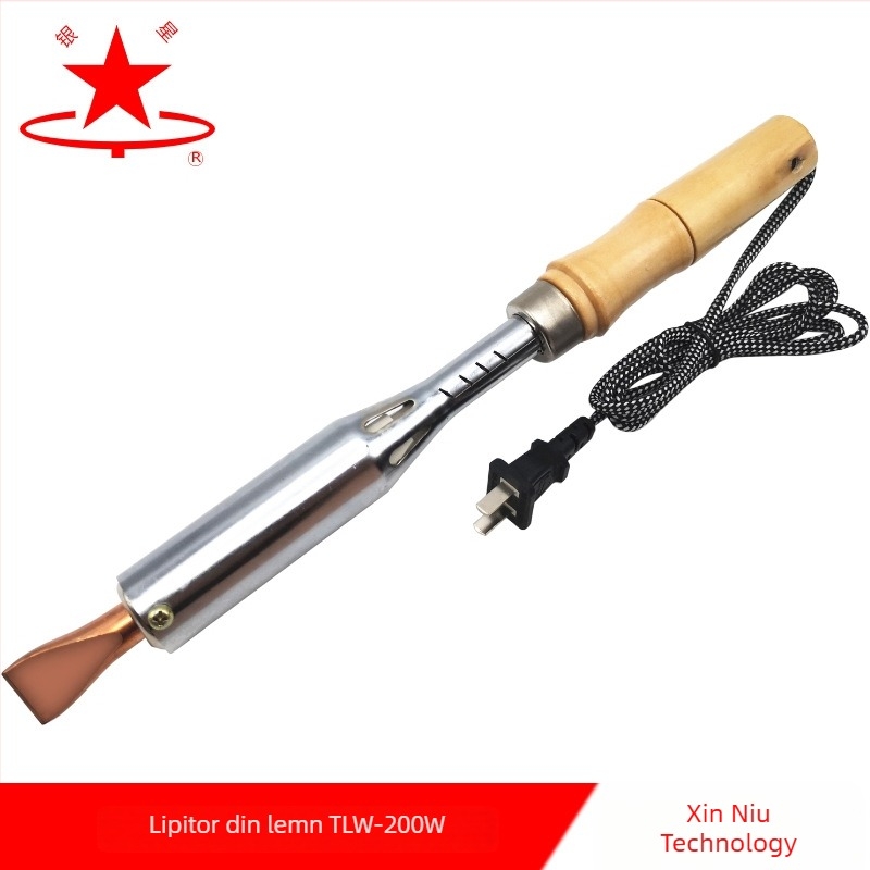 Lipitor electric cu mâner din lemn (Silver Star, 220V, tip de alimentare: electric)