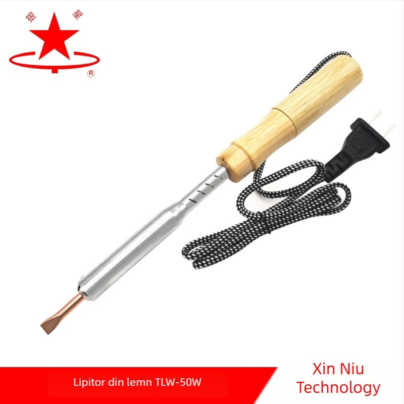 Lipitor electric cu mâner din lemn (Silver Star, 220V, tip de alimentare: electric)