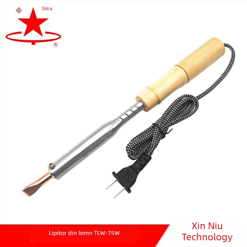 Lipitor electric cu mâner din lemn (Silver Star, 220V, tip de alimentare: electric)