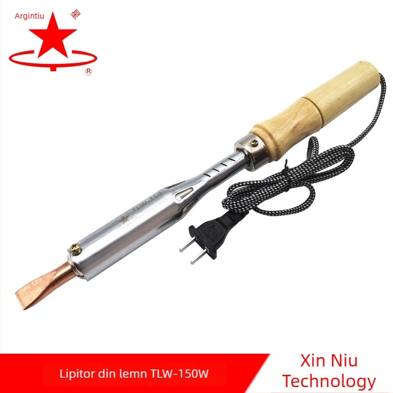 Lipitor electric cu mâner din lemn (Silver Star, 220V, tip de alimentare: electric)