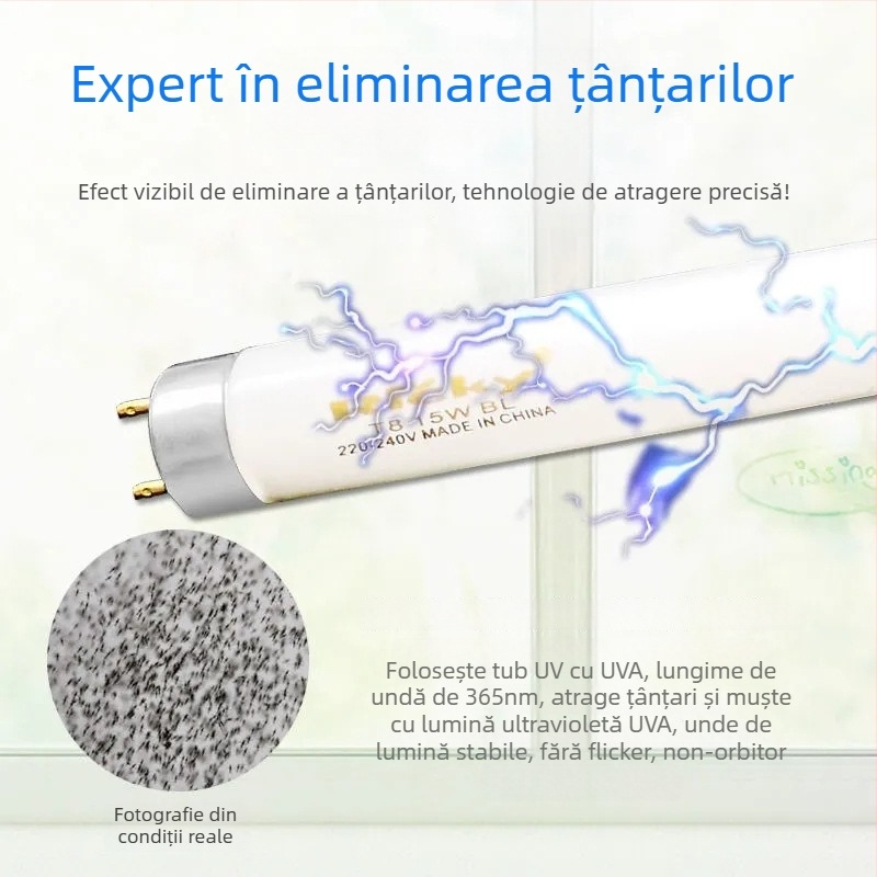 Lampa adezivă pentru țânțari – LED; putere 4W/6W/8W/10W/20W/30W/40W; acoperire 10 m²; capcana prin unde de lumină; fără baterie încorporată (LED; 4W/6W/8W/10W/20W/30W/40W; 10 m²; capcană prin unde de lumină)