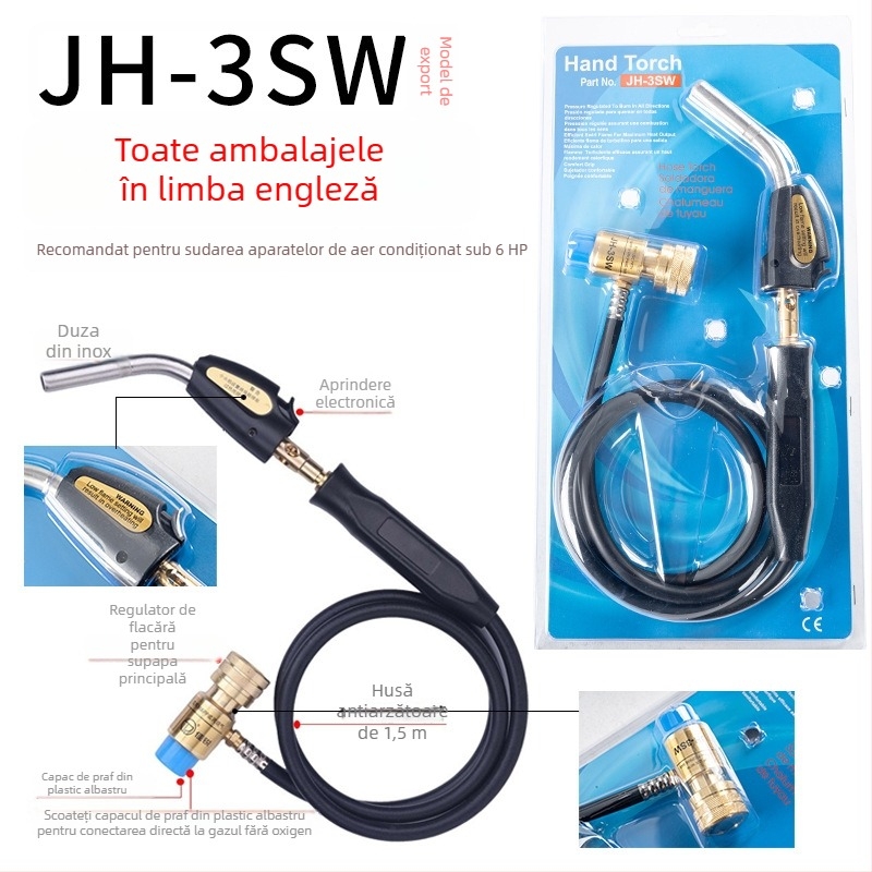 Pistol de sudură pentru țevi de cupru – Jiarui JH-3SW, sudură a țevilor de cupru, accesoriu pentru aer condiționat