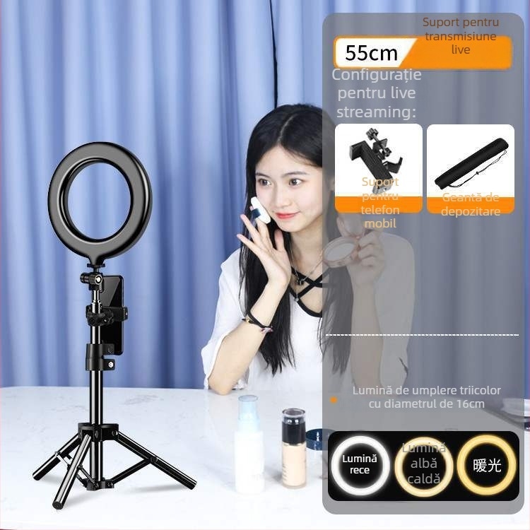 Waite Lumină de fill pentru streaming live, cu temperatură de culoare în trei trepte, ≤10W, 110V