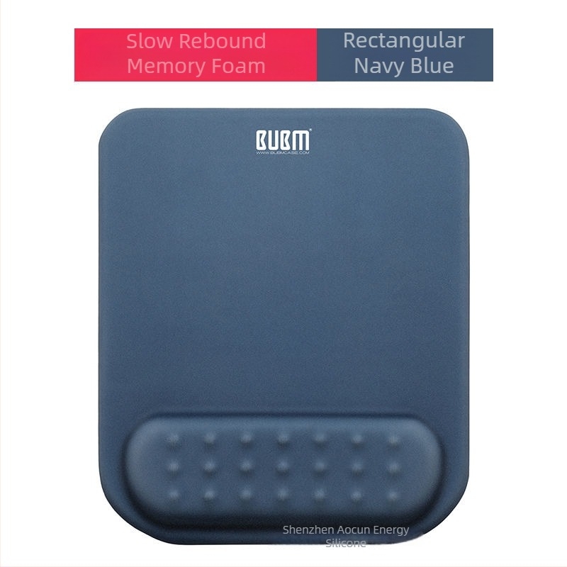 Mouse pad cu pernă de memorie pentru încheietură, bază din cauciuc, față dublă, suport pentru încheietură, pentru tastatură și birou