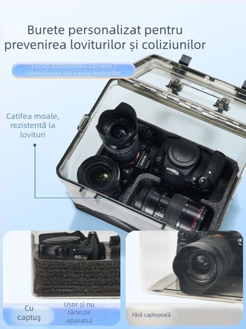 Cutie de dezumidificare pentru cameră SLR – uscare, rezistență la mucegai, depozitare etanșă pentru obiective și echipament digital