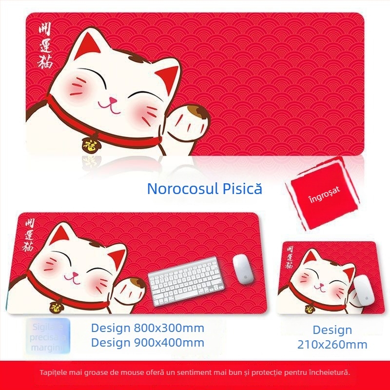 Covoraș mare anti-alunecare pentru birou, din cauciuc natural, o singură față, imprimare prin transfer termic, posibilitatea de a personaliza cu imagini, imprimare logo disponibil