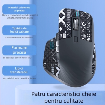Sticker antiaderent pentru mouse Warm Rice MX3, compatibil cu Logitech MX Master 3/3s, material piele, mostre personalizate
