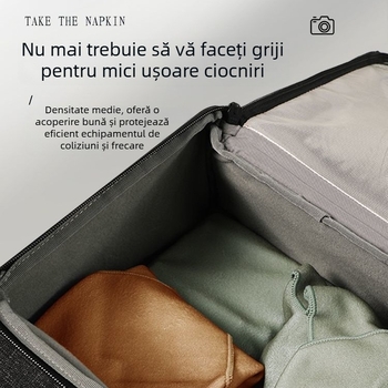 Geantă pentru aparat foto din material textil, model solid, căptușeală din material textil, panou spate ergonomic, compatibilă cu DSLR și camere mirrorless (Toamnă 2020)