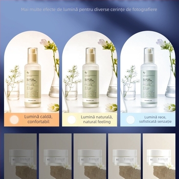 Cutie de iluminat pentru studio, pliabilă, cu panou de fundal pentru fotografierea bijuteriilor