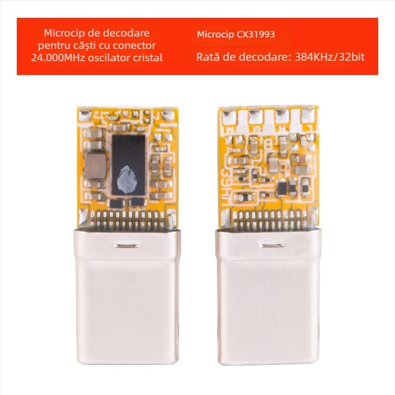 Decodor USB Audio Bartok Y01, compatibil cu porturi Type-C