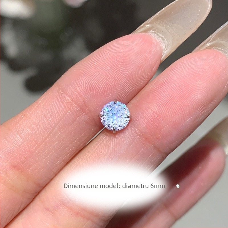 Cercei geometrici din oțel titan cu zirconiu, inspirați de osul urechii, design original