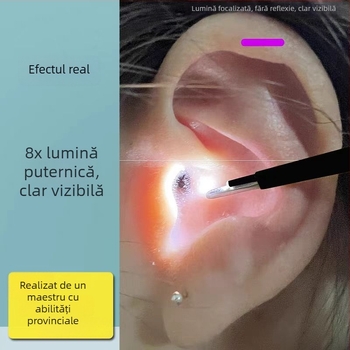 Clește de curățare a urechilor iluminat — instrument profesional, marcă Excellent Doctor