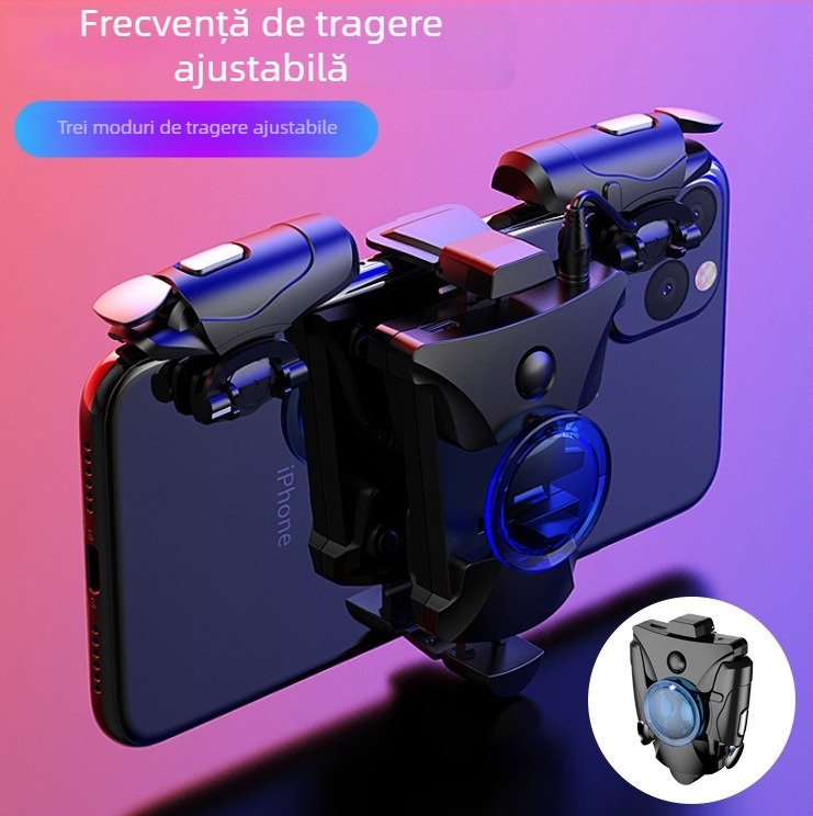 Controler de joc JS-65 pentru Android, interfață USB, conectivitate wireless, fără vibrații, ABS+metal construcție, 31 g