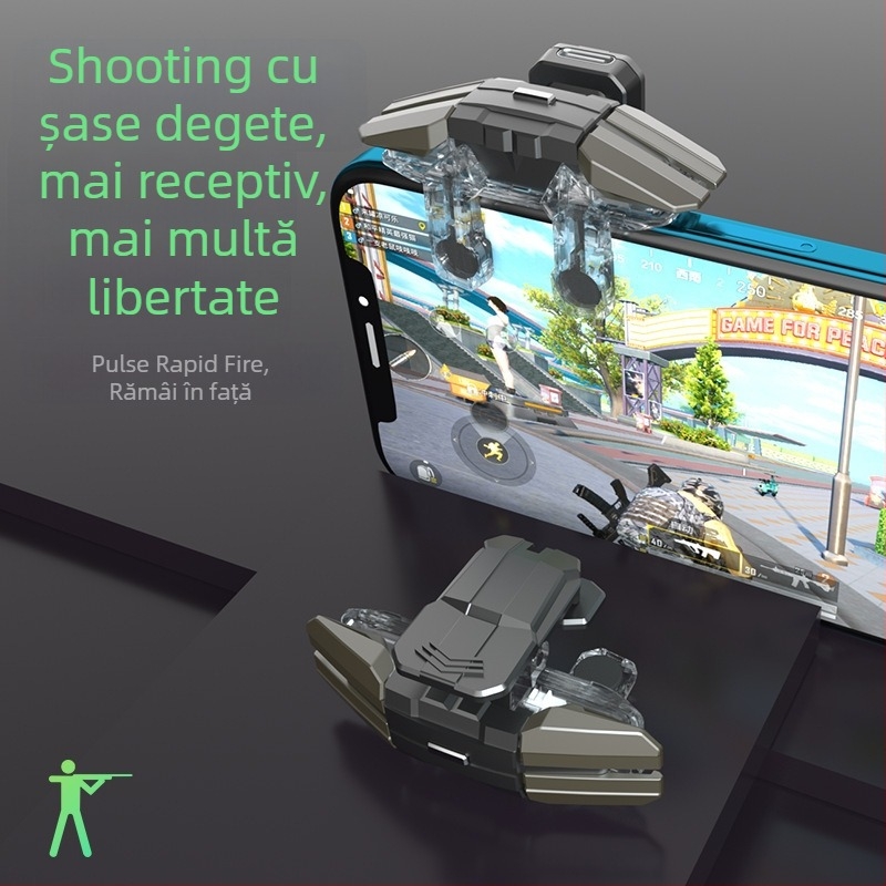 Controler de joc JS-65 pentru Android, interfață USB, conectivitate wireless, fără vibrații, ABS+metal construcție, 31 g