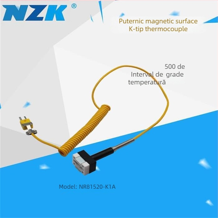 YD1310 Termometru digital - Termometru electronic industrial cu sondă NR, intervalul 0–1300°C, rezoluție 0.5°C, precizie Clasa 1.0