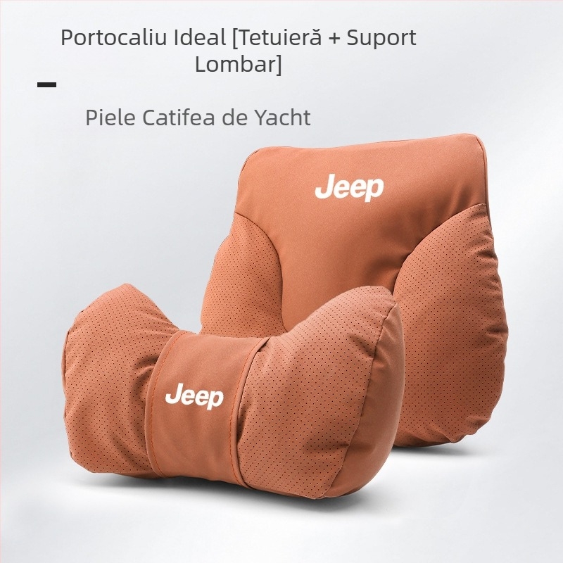 Perne pentru gât și pernă lombară pentru Jeep – decor interior Wrangler, Compass, Liberty, Renegade