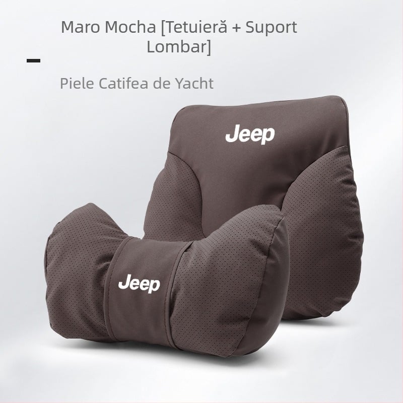 Perne pentru gât și pernă lombară pentru Jeep – decor interior Wrangler, Compass, Liberty, Renegade