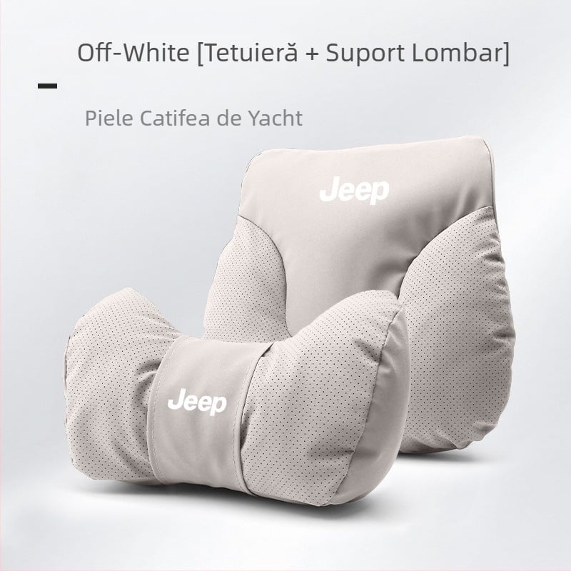 Perne pentru gât și pernă lombară pentru Jeep – decor interior Wrangler, Compass, Liberty, Renegade