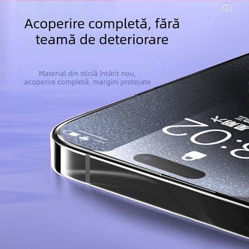 Protecție ecran sticlă pentru iPhone – anti-peep, acoperire completă, anti-amprente, anti-lumină albastră